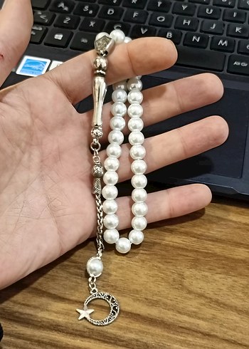 İnci Tesbih ve Akrepli Anahtarlık - Görsel 2