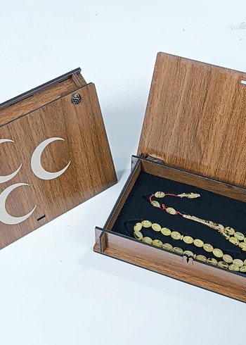 Ahşap Gömme Tesbih Kutusu