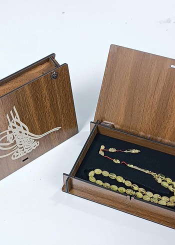 Ahşap Gömme Tesbih Kutusu - Görsel 2