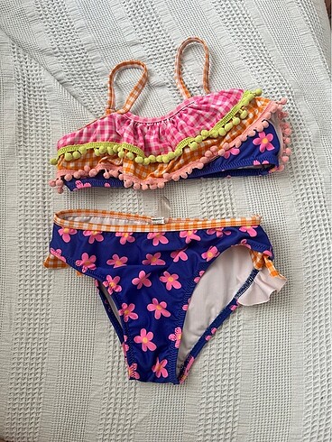 penti kız Çocuk fırfırlı bikini