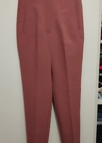 koyu pembe Kadın Midi Kumaş Pantolon