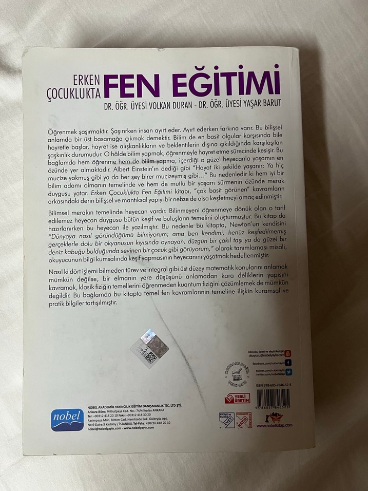 Nobel Yayınları Erken Çocuklukta Fen Eğitimi Kitabı - Görsel 2