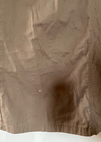 Bej Midi Kadın Kot Etek - Görsel 2