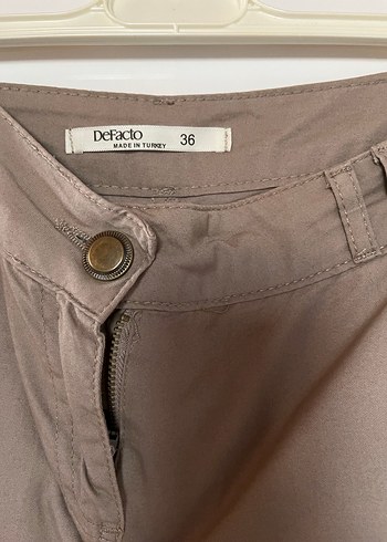 Bej Midi Kadın Kot Etek - Görsel 4