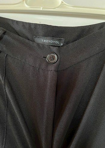 Siyah Kadın Kumaş Pantolon - Görsel 4