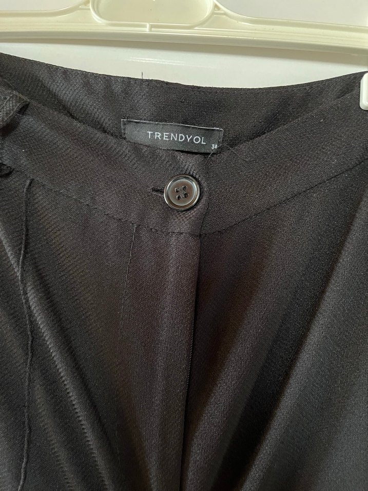 Siyah Kadın Kumaş Pantolon - Görsel 4