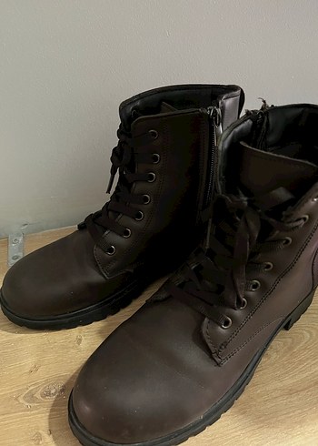 Polaris Kahverengi Deri Biker Bot - Görsel 5