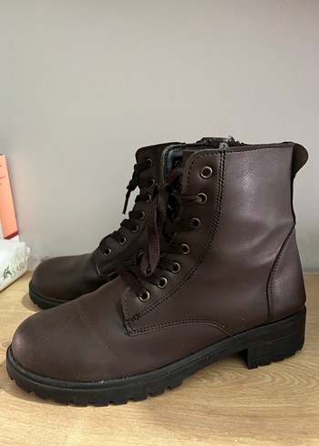 Polaris Kahverengi Deri Biker Bot - Görsel 6