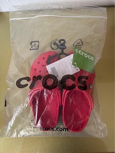 40 Beden kırmızı Renk CROCS TERLİK 40 NUMARA