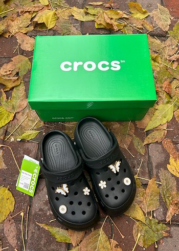 Crocs Kadın Siyah Platform Terlik 39 NUMARA