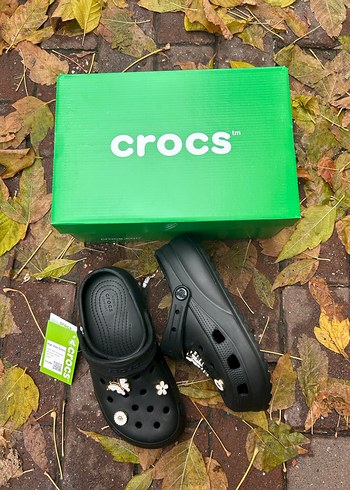 Crocs Crocs Kadın Siyah Platform Terlik 39 NUMARA