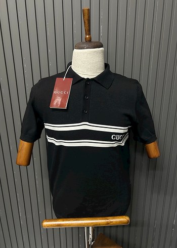 GUCCİ S BEDEN Siyah Erkek Polo Tişört