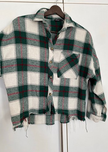 Ekose Kadın Gömlek - Görsel 2