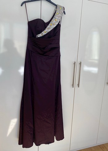 Drapeli Uzun Abiye Elbise - Görsel 2