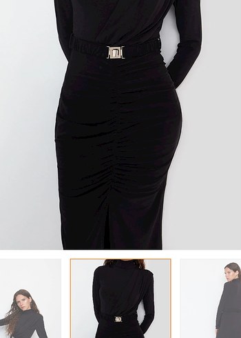 Trendyolmilla Büzgülü Elbise - Görsel 2