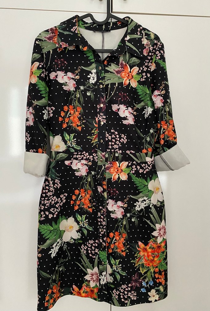Çiçek Desenli Elbise - Görsel 3