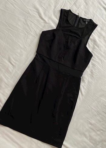 Siyah Mini Elbise - Görsel 2