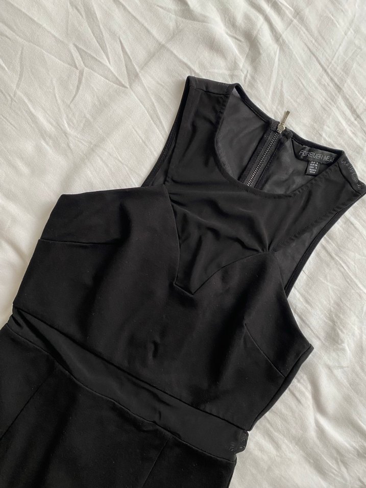 Siyah Mini Elbise - Görsel 3