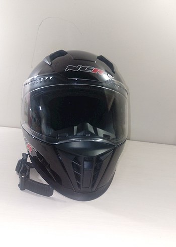 Kilitli Siyah Biker Motosiklet Kaskı - Görsel 2