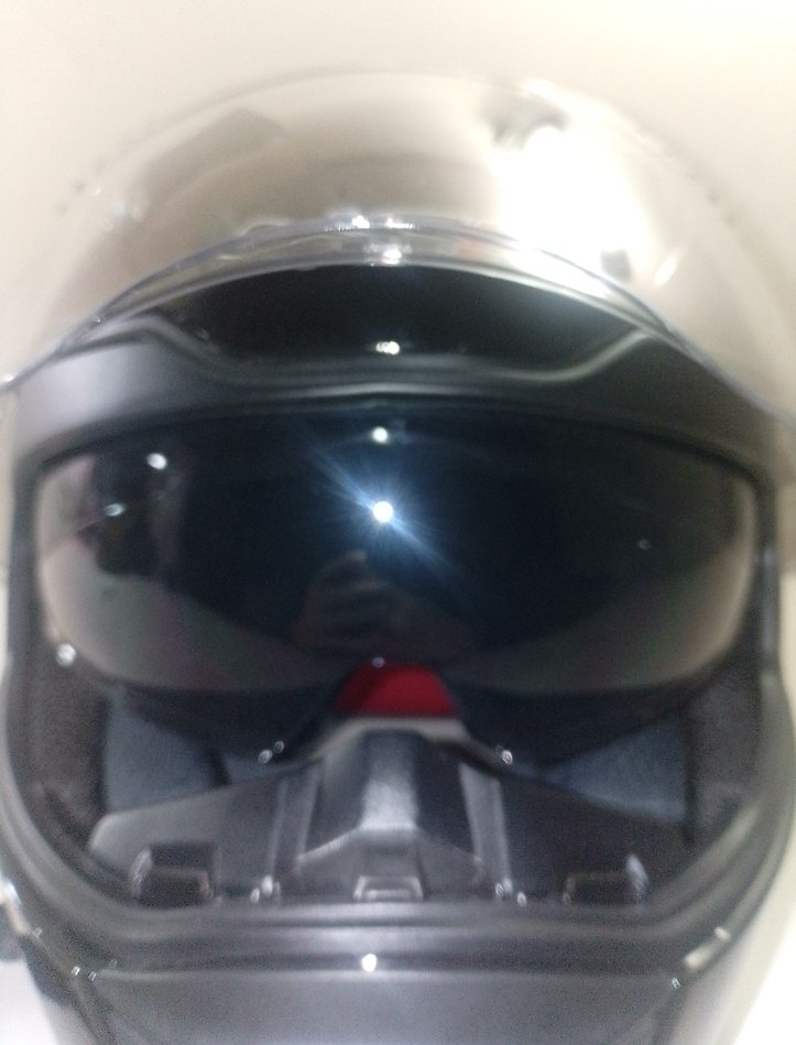 Kilitli Siyah Biker Motosiklet Kaskı - Görsel 5