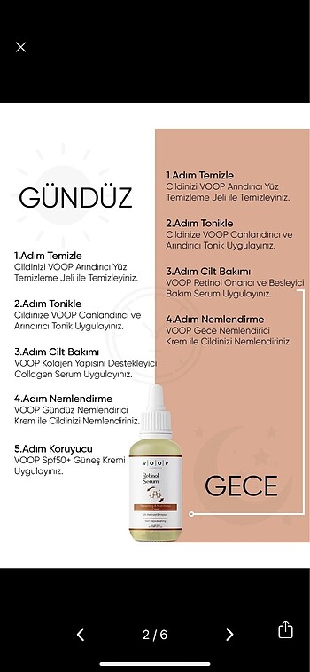  Beden Voop retinol