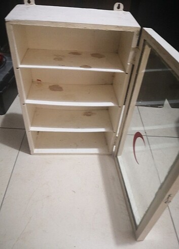 Antika ahşap Ecza dolabı - Görsel 2