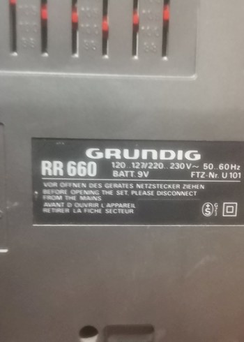 Grundig RR650 Radyo Kaset Çalar - Görsel 6