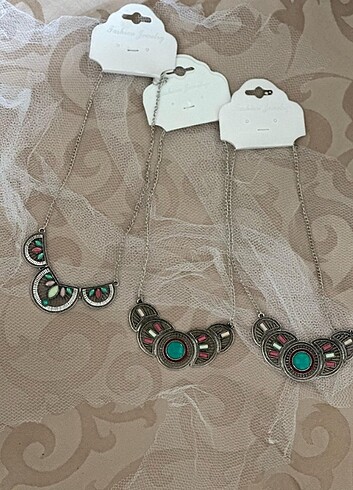 Pandora Vitange silver tarzı taşlı kolye