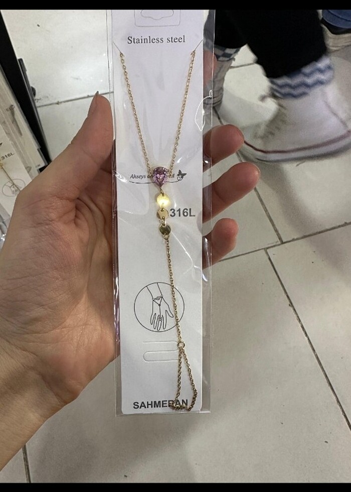 ÇELİK RENKLİ ZARİF TAŞLI ŞAHMERANLAR  - Görsel 4