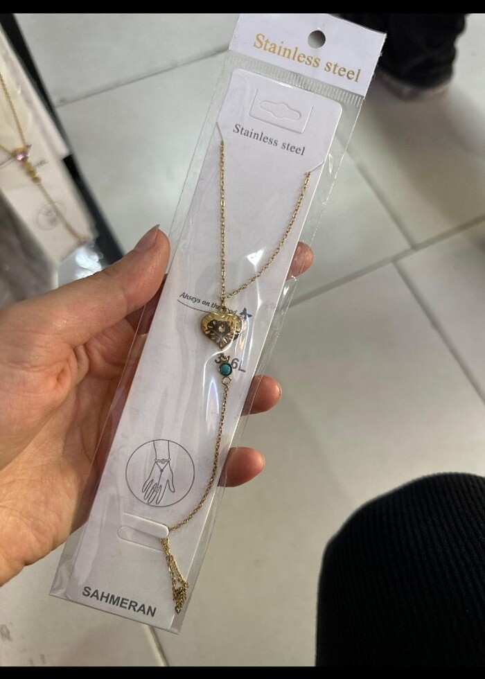 ÇELİK RENKLİ ZARİF TAŞLI ŞAHMERANLAR  - Görsel 5