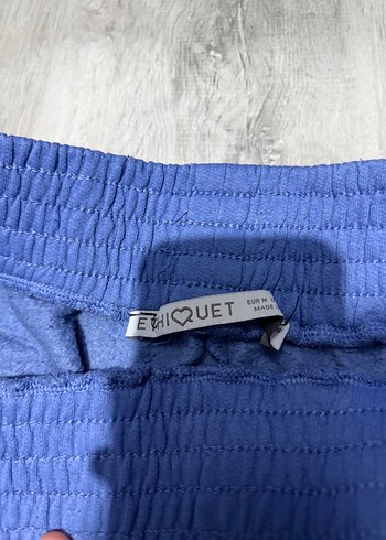 Mavi Pamuklu Mini Şort - Görsel 4