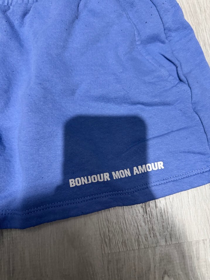 Mavi Pamuklu Mini Şort - Görsel 2