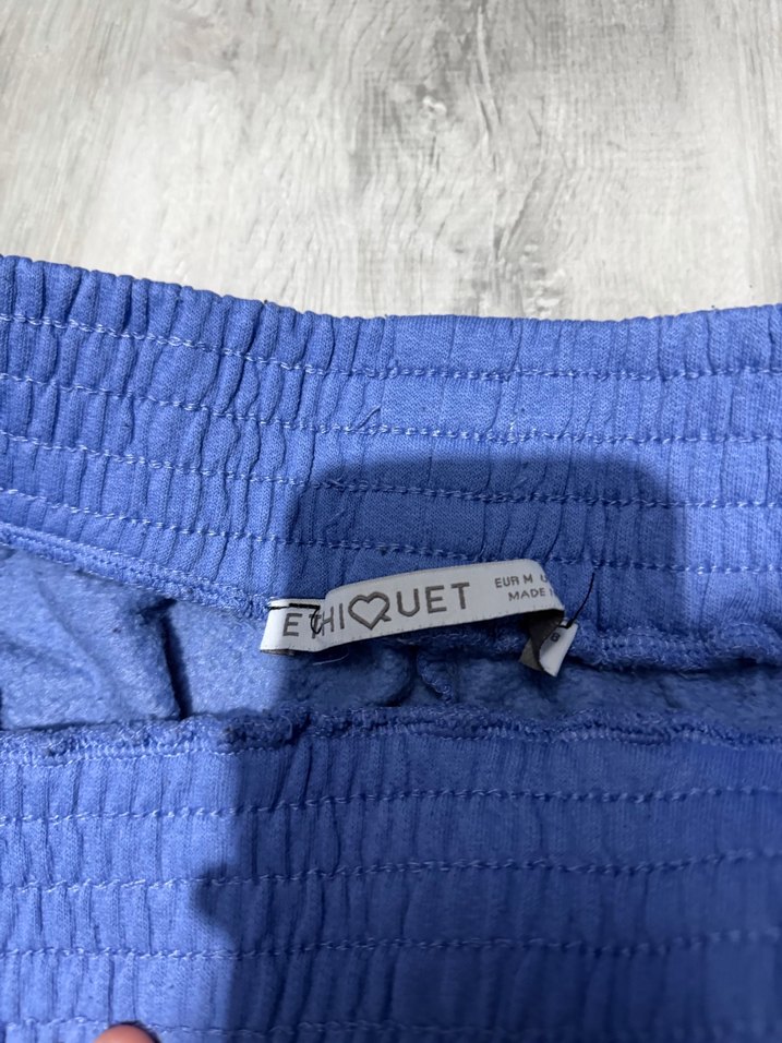 Mavi Pamuklu Mini Şort - Görsel 4