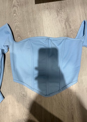 Mavi Mini Straplez Bustiyer - Görsel 3