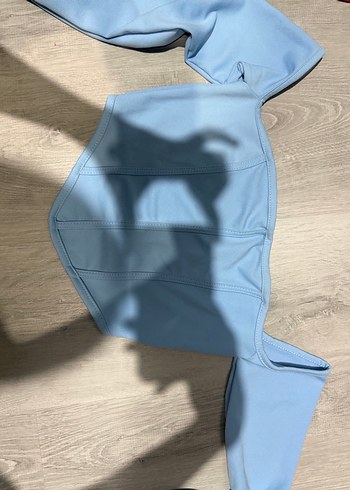 Mavi Mini Straplez Bustiyer - Görsel 2