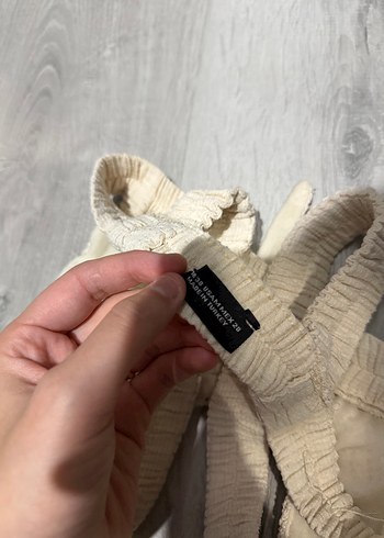 Bohem Tarz Mini Beyaz Örgü Sütyen - Görsel 5