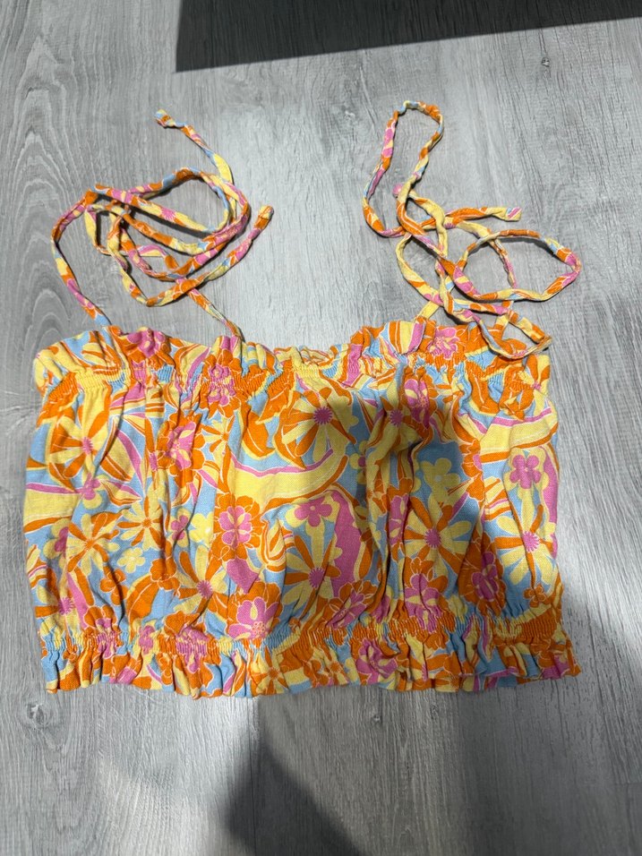 Çok Renkli Bohem Kız Bluzu - Görsel 2