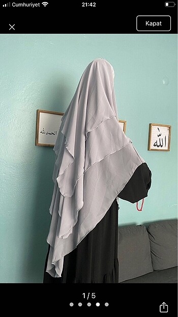 Sufle khimar gri