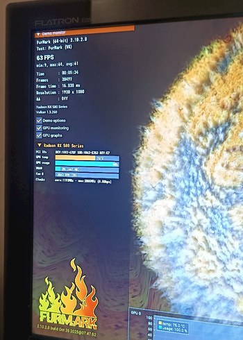 AMD Radeon RX 580 8GB Oyun Ekran Kartı - Görsel 3