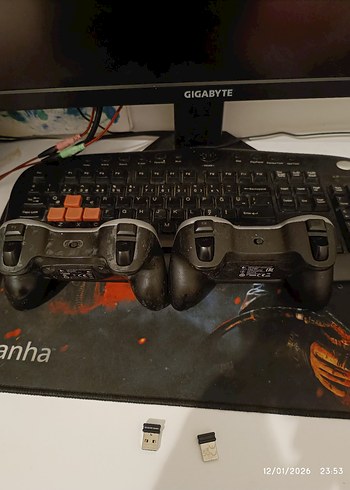 Logitech F-710 gamepad Gri Kablosuz Oyun Kolu Çift Seti - Görsel 3