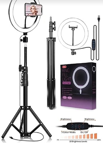 2.1mt LED IŞIKLI TRİPOD SIFIR ÜRÜN