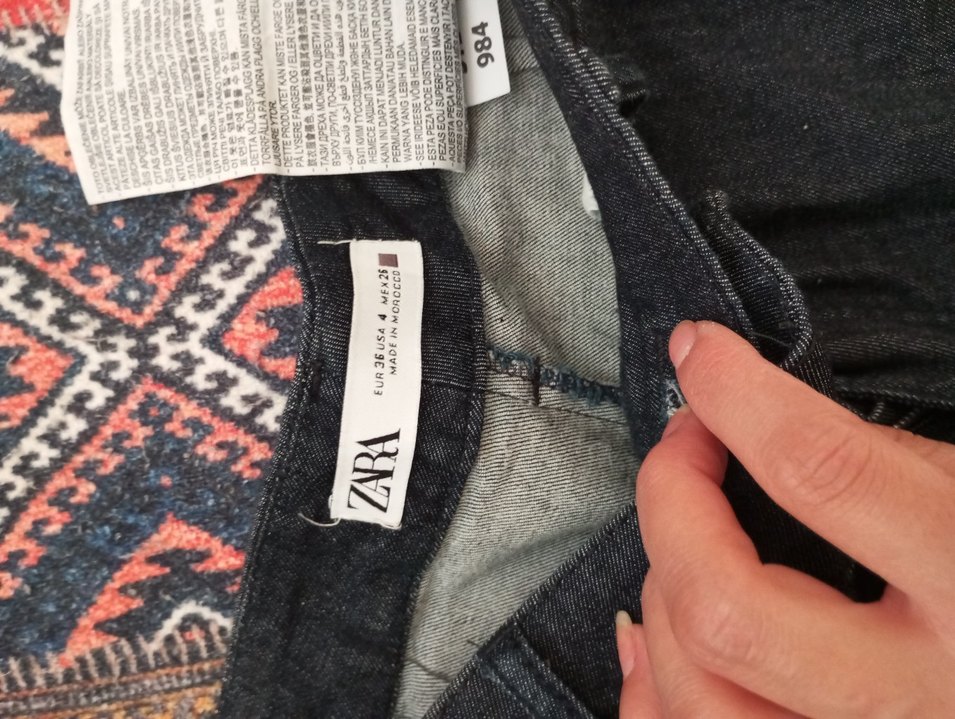 Kadın Çok Renkli Bol Kesim Kot Pantolon - Görsel 3