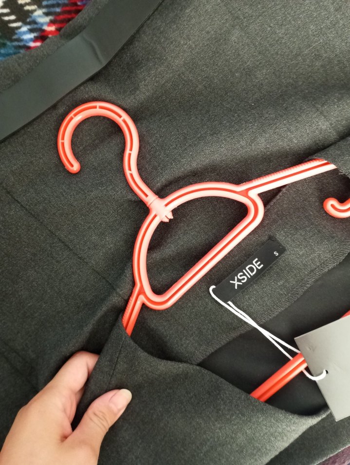 Gri Kadın Tokalı Kemerli elbise - Görsel 2