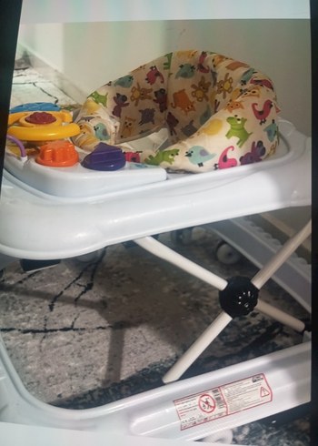 Renkli Desenli Bebek Yürüteci - Görsel 2