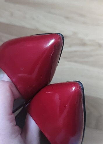 39 Beden kırmızı Renk Kırmızı rugan stiletto