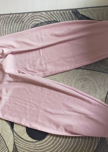 38 Beden Stradivarius Pembe Balloon Fit Kumaş Pantolon