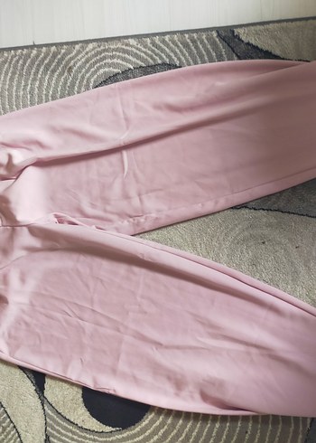 38 Beden pembe Renk Stradivarius Pembe Balloon Fit Kumaş Pantolon
