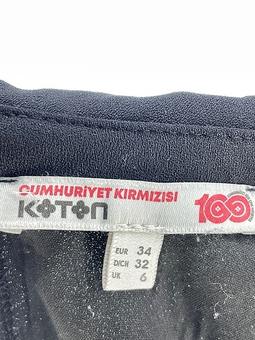 34 Beden siyah Renk Koton Kısa Elbise %70 İndirimli.
