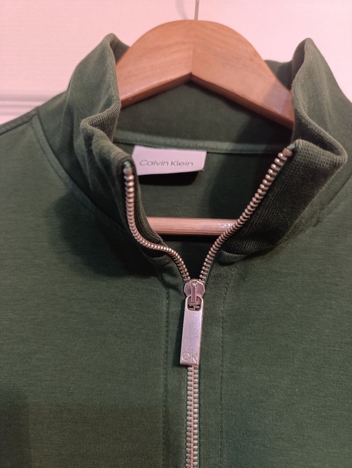 Calvin Klein Erkek yeşil Fermuarlı Sweatshirt — görsel 7/10