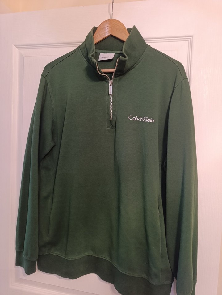 Calvin Klein Erkek yeşil Fermuarlı Sweatshirt — görsel 2/10